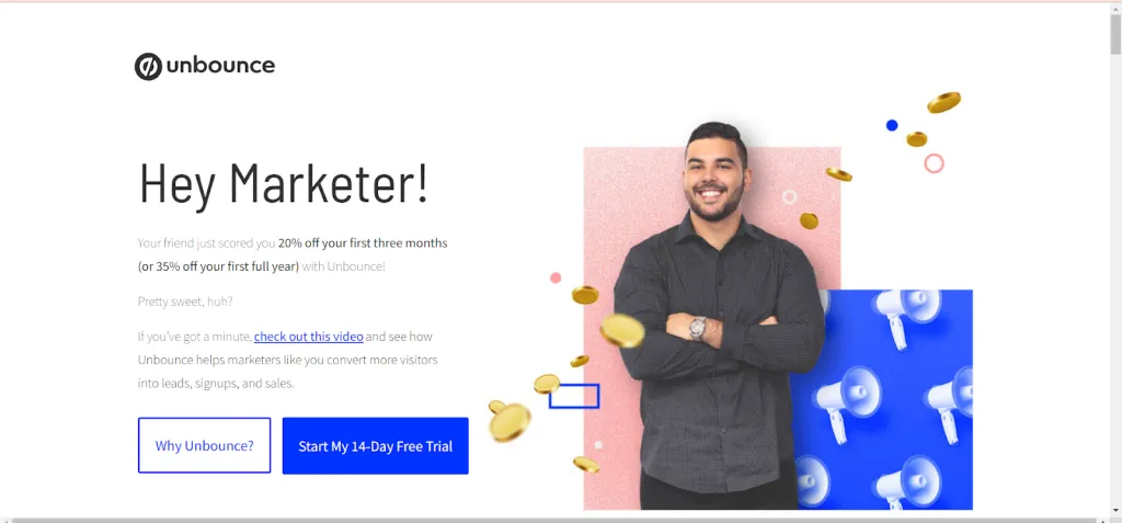landing page unbounce