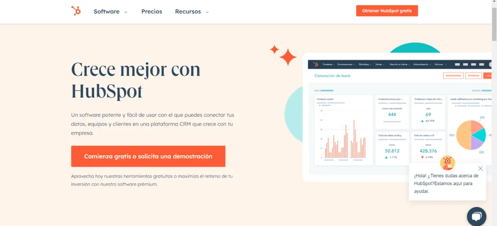 landing page hubspot