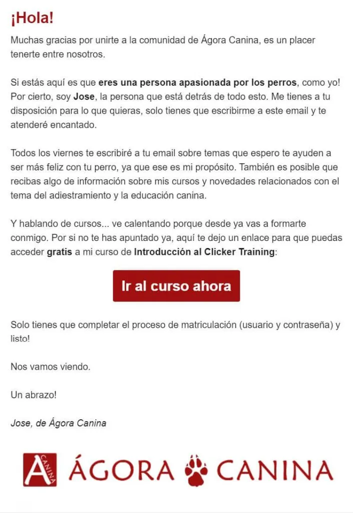 Ágora Canina: Bienvenida para amantes de los perros con curso gratuito de Introducción al Clicker Training