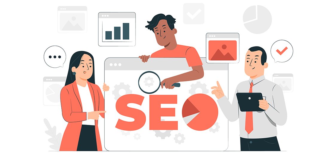 Ilustración de servicios SEO