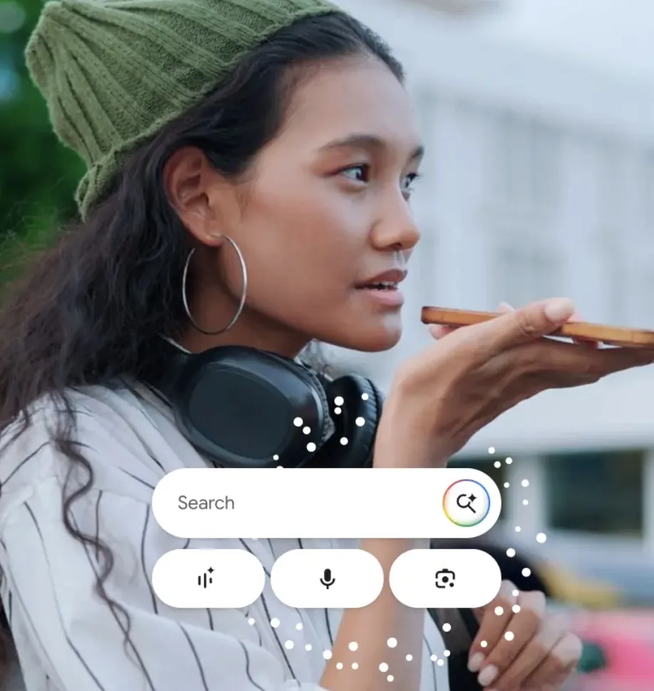 google ia search voz